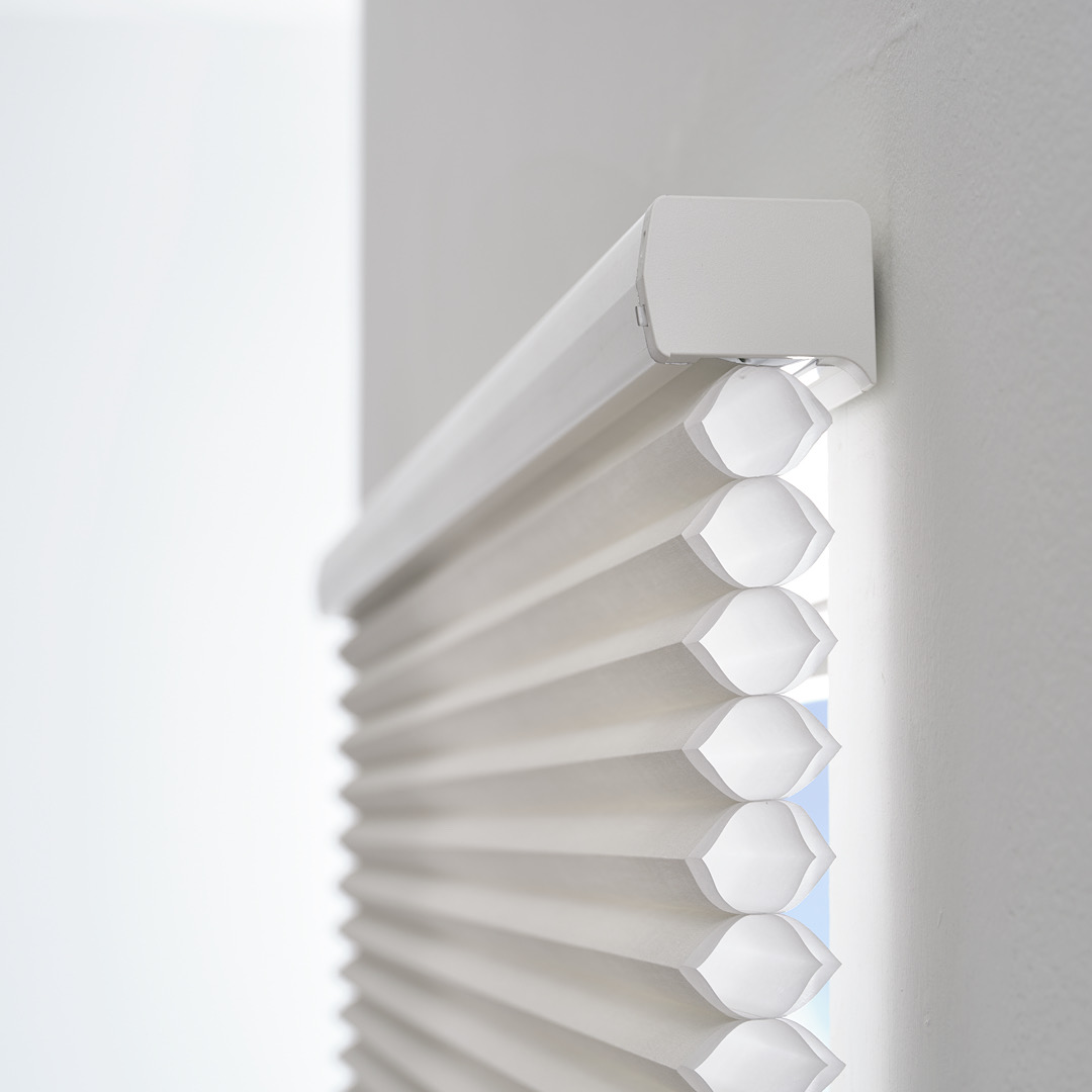 A close-up of the cells in a Hunter Douglas Duette Cellular Shade